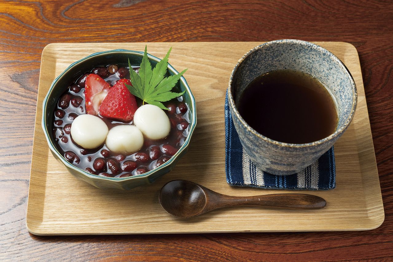 練乳いちごの冷やしぜんざい